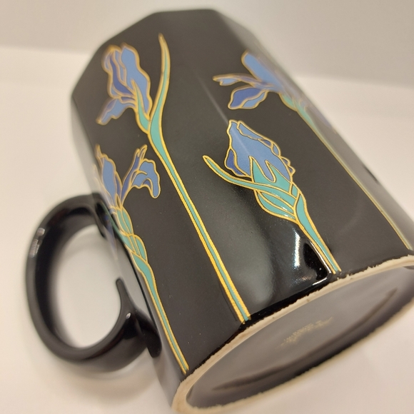 Vintage Blue Iris mug by Otagiri Japan - Picture 2 of 8